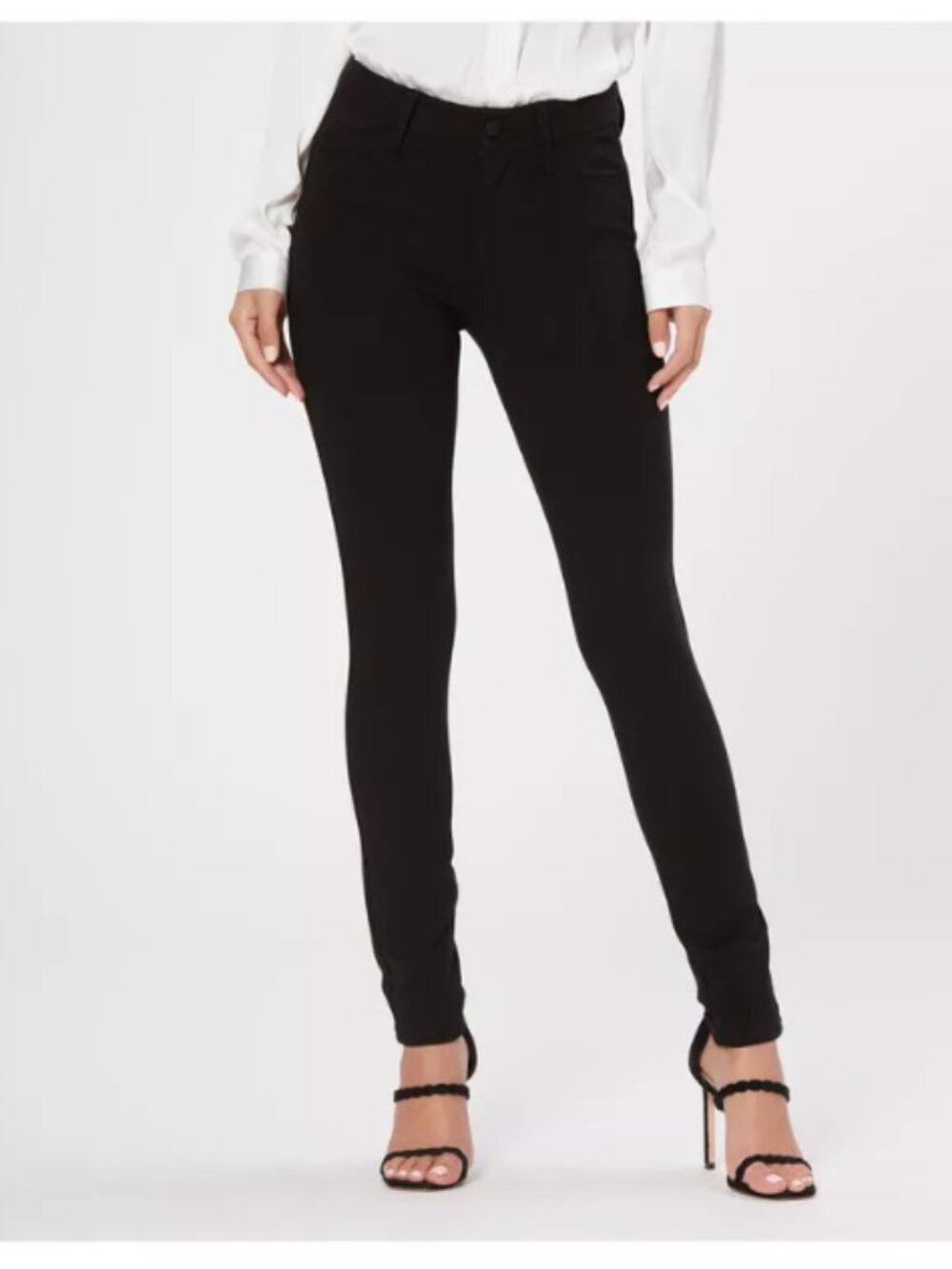 Paige Black Hoxton Ponte Skinny Jeans 29
